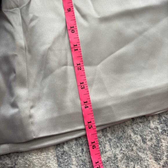 NWT Wild Fable Satin Pull On A-Line‎ Mini Skirt Silver Gray Women's Size Small - Picture 10 of 10